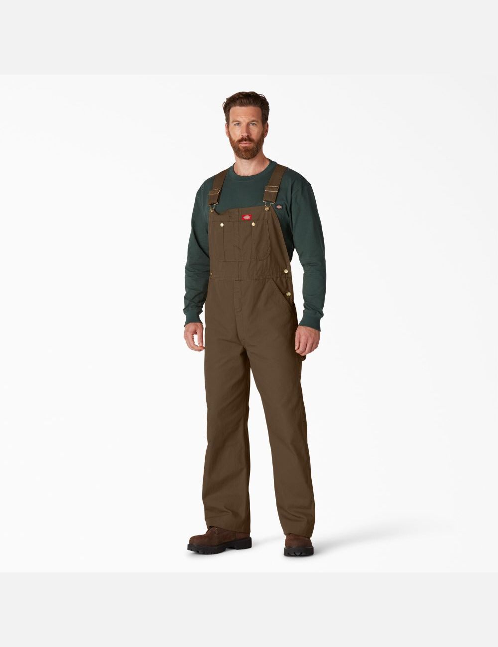 Rinsed Timber Brown Dickies Classic Coveralls & Overalls | 103VBQEGI