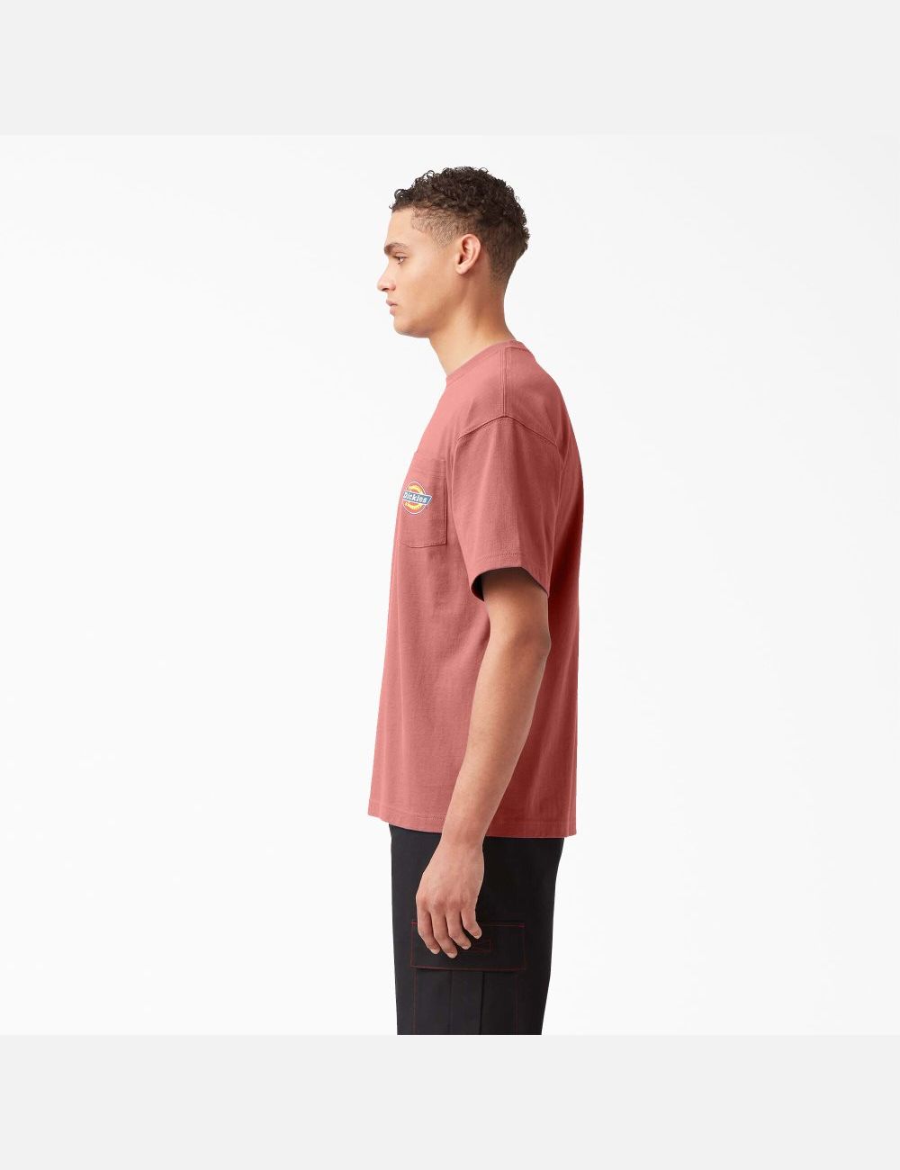 Rosette Dickies Chest Logo Pocket T-Shirts | 549KDOIEA