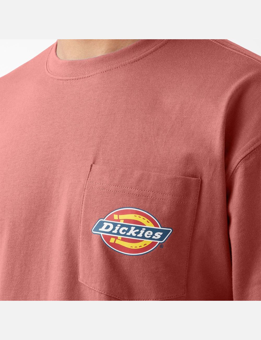 Rosette Dickies Chest Logo Pocket T-Shirts | 549KDOIEA