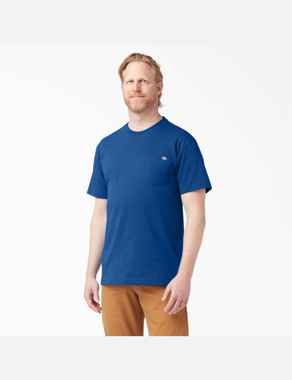 Royal Blue Dickies Short Sleeve Heavyweight T-Shirts | 124VQWXYD