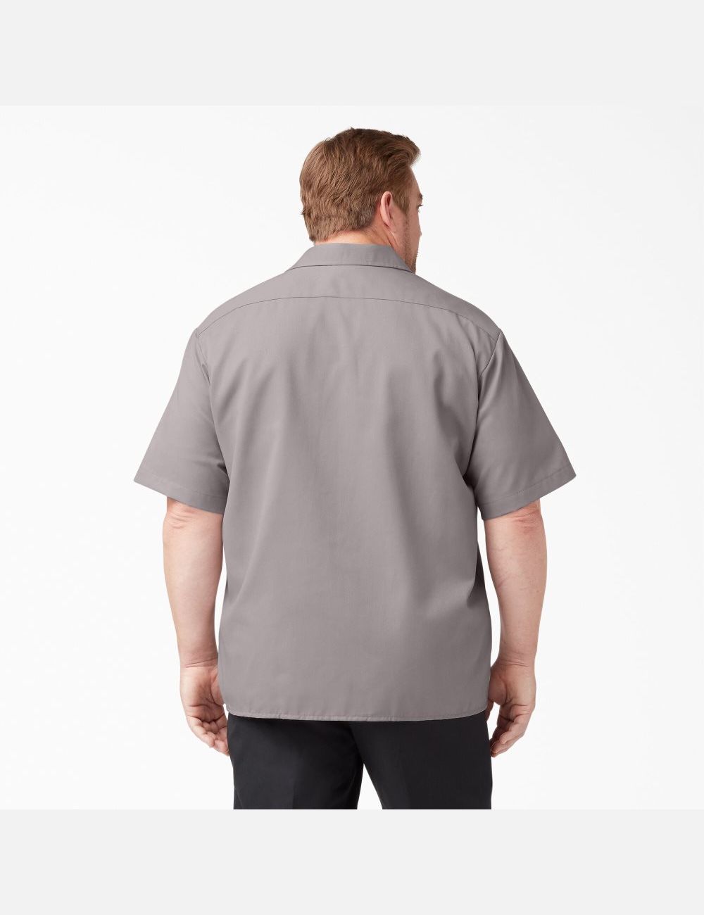 Silver Dickies Short Sleeve Shirts | 023SPBUGH