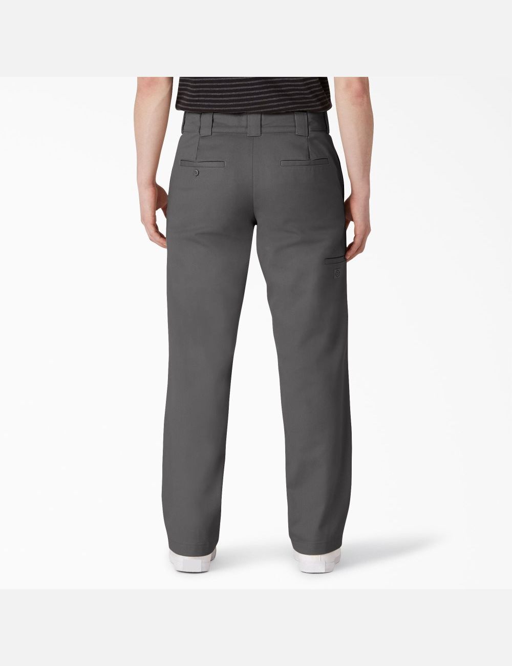 Slate Gray Dickies Flat Front Double Knee Pants | 430RPCXHD