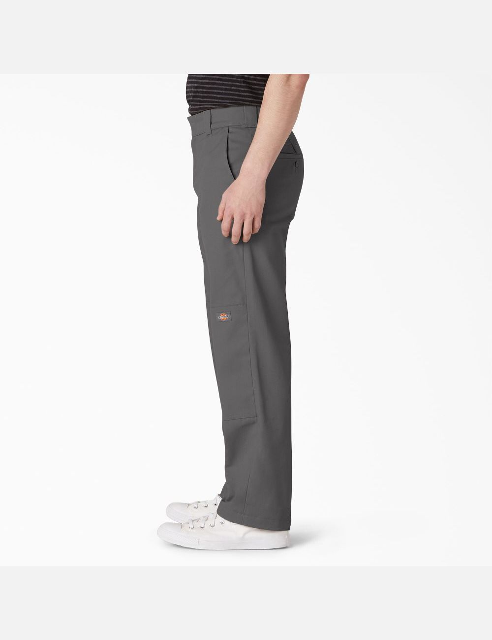 Slate Gray Dickies Flat Front Double Knee Pants | 430RPCXHD