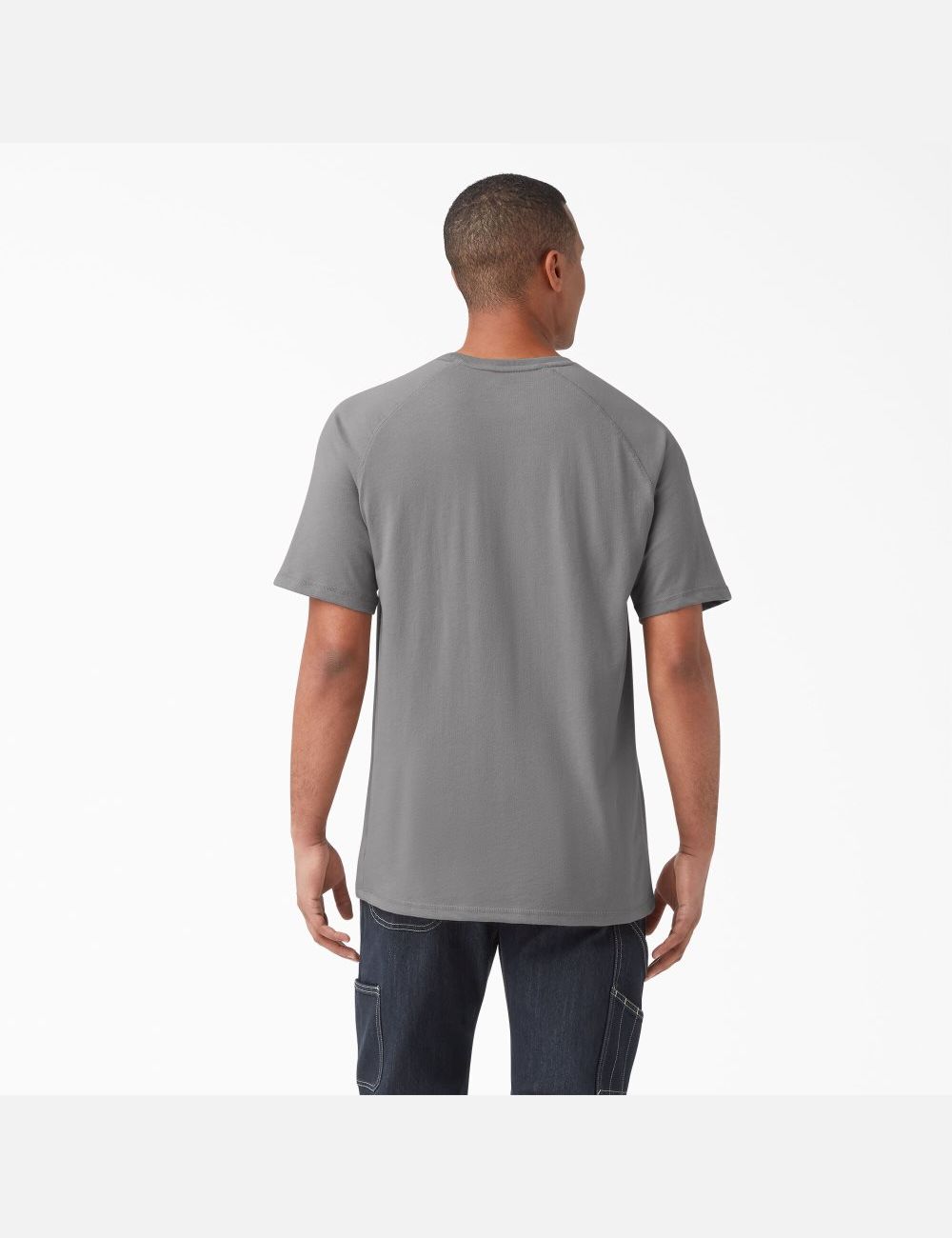 Smoke Gray Dickies Cooling Short Sleeve Shirts | 217GRJEFY