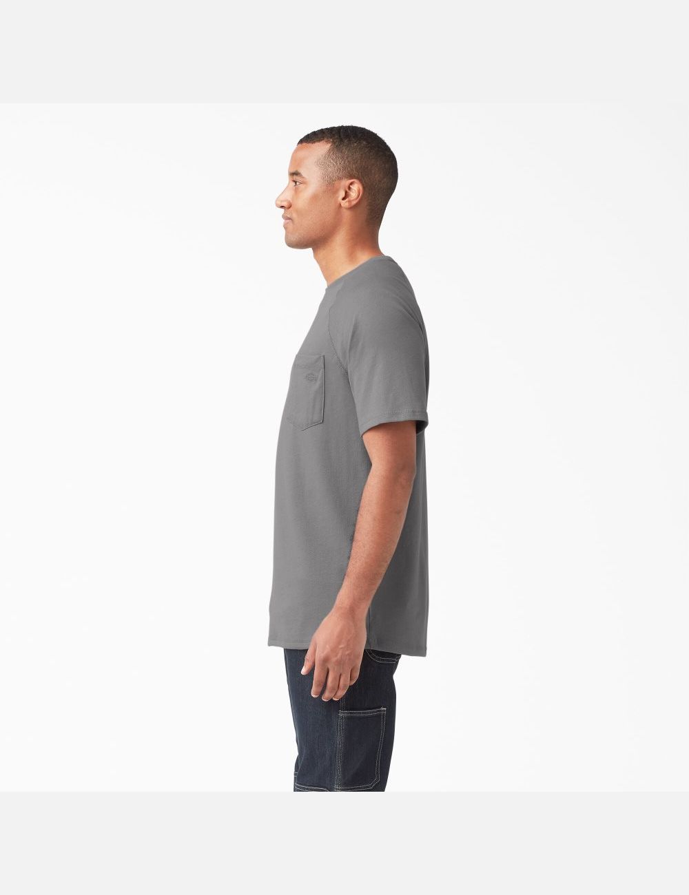 Smoke Gray Dickies Cooling Short Sleeve Shirts | 217GRJEFY