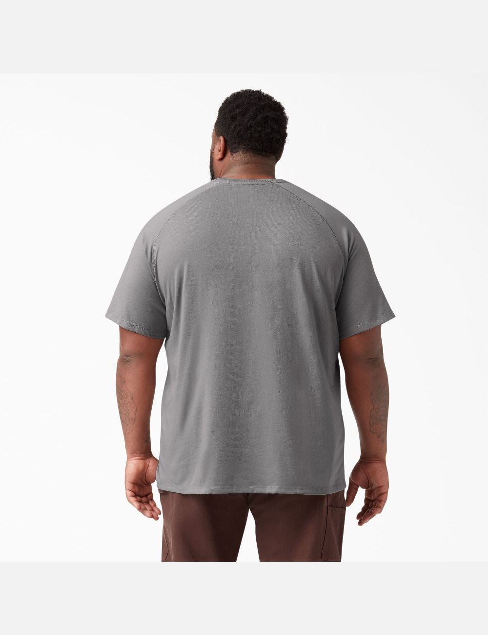 Smoke Gray Dickies Cooling Short Sleeve Shirts | 217GRJEFY