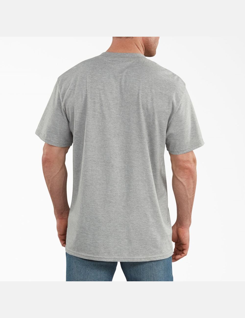 Southern Fall Heather Gray Dickies Short Sleeve Relaxed Fit Graphic T-Shirts | 794DTSGWO