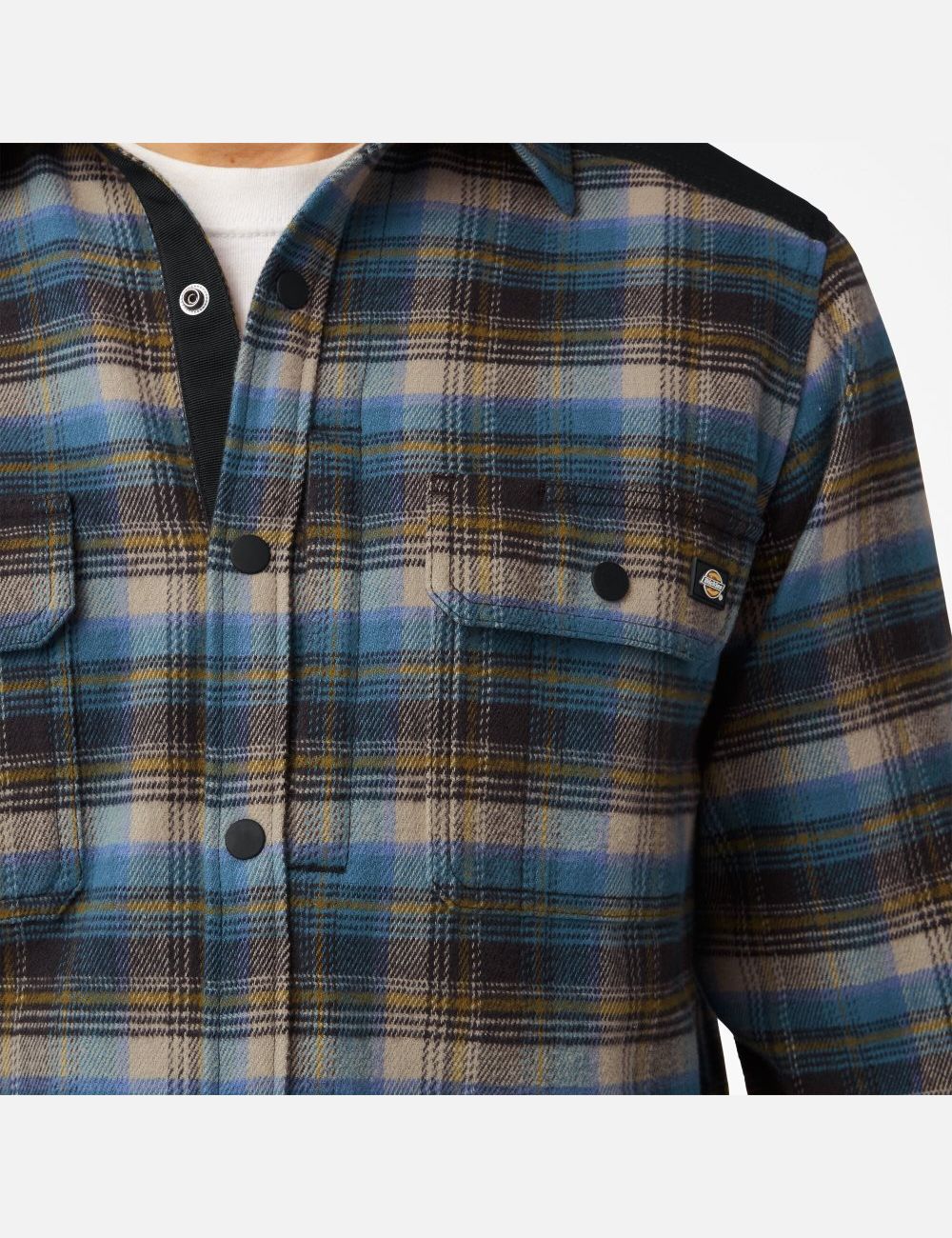 Southern Fall Plaid Dickies Heavyweight Brawny Flannel Shirt Button Up | 153RXAWGT