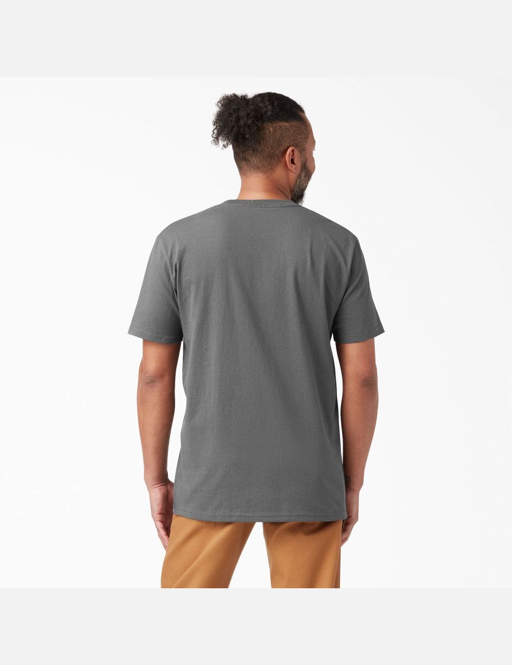 Stone Gray Dickies Logo Graphic T-Shirts | 186EZKDGC