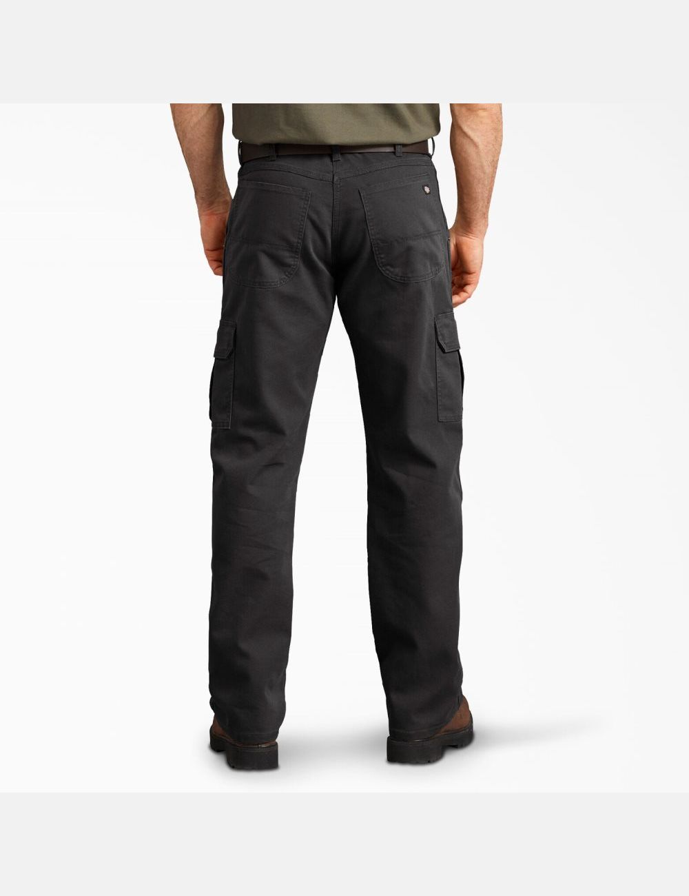 Stonewashed Black Dickies Regular Duck Cargo Pants | 015UMSKXC