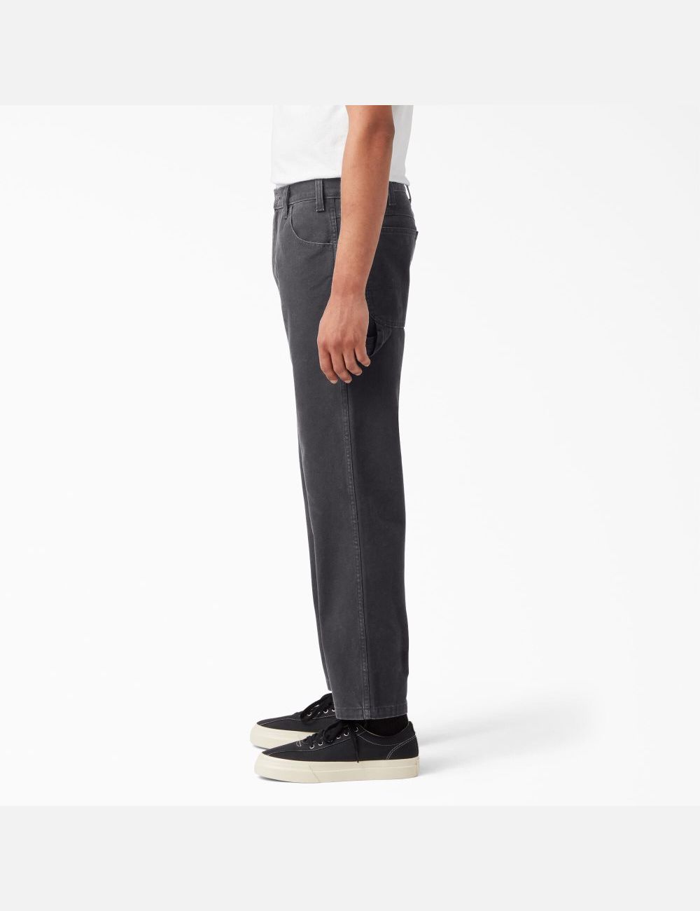 Stonewashed Black Dickies Stonewashed Duck Carpenter Pants | 281IVQAEO