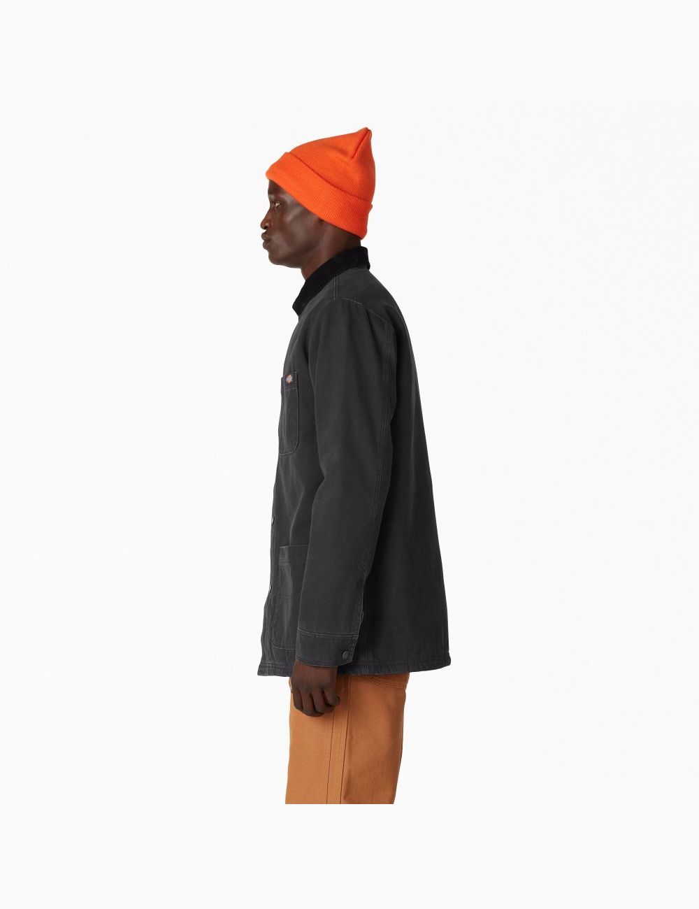 Stonewashed Black Dickies Stonewashed Duck Lined Chore Coats & Jackets | 683NCQTLE