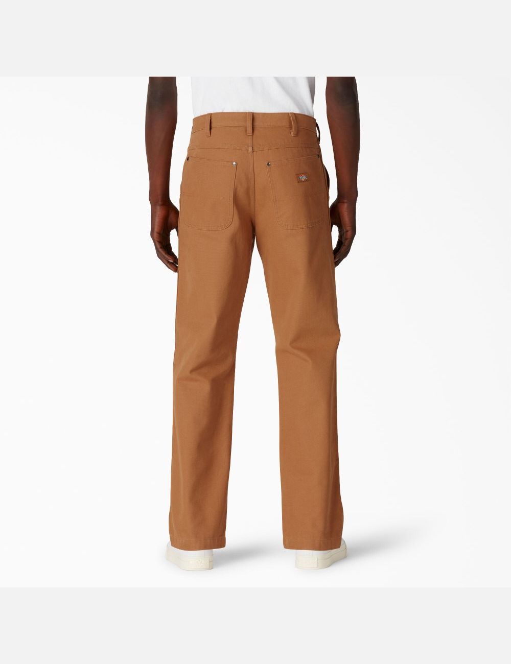 Stonewashed Brown Duck Dickies Duck Front Double Knee Pants | 529SDPQLU