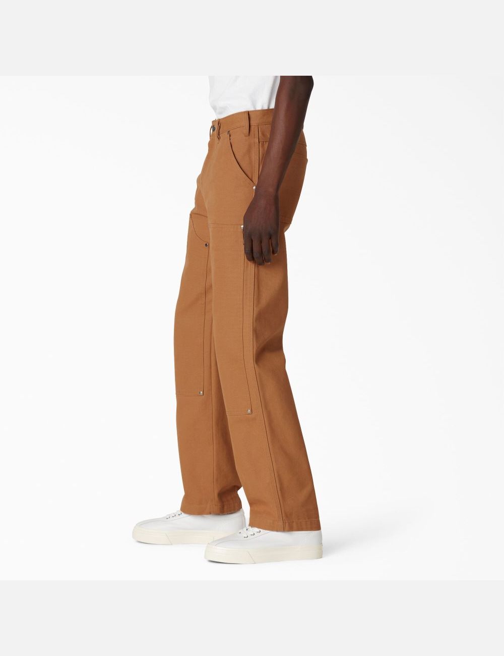 Stonewashed Brown Duck Dickies Duck Front Double Knee Pants | 529SDPQLU