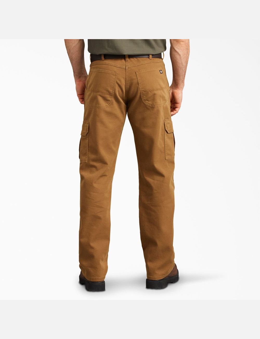 Stonewashed Brown Duck Dickies Regular Duck Cargo Pants | 179EBYCAD