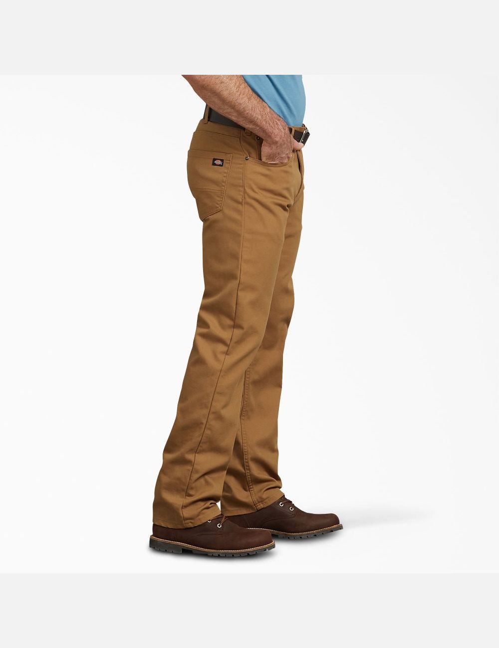 Stonewashed Brown Duck Dickies Regular Fit Straight Leg Duck Work Pants | 958CLTFMQ