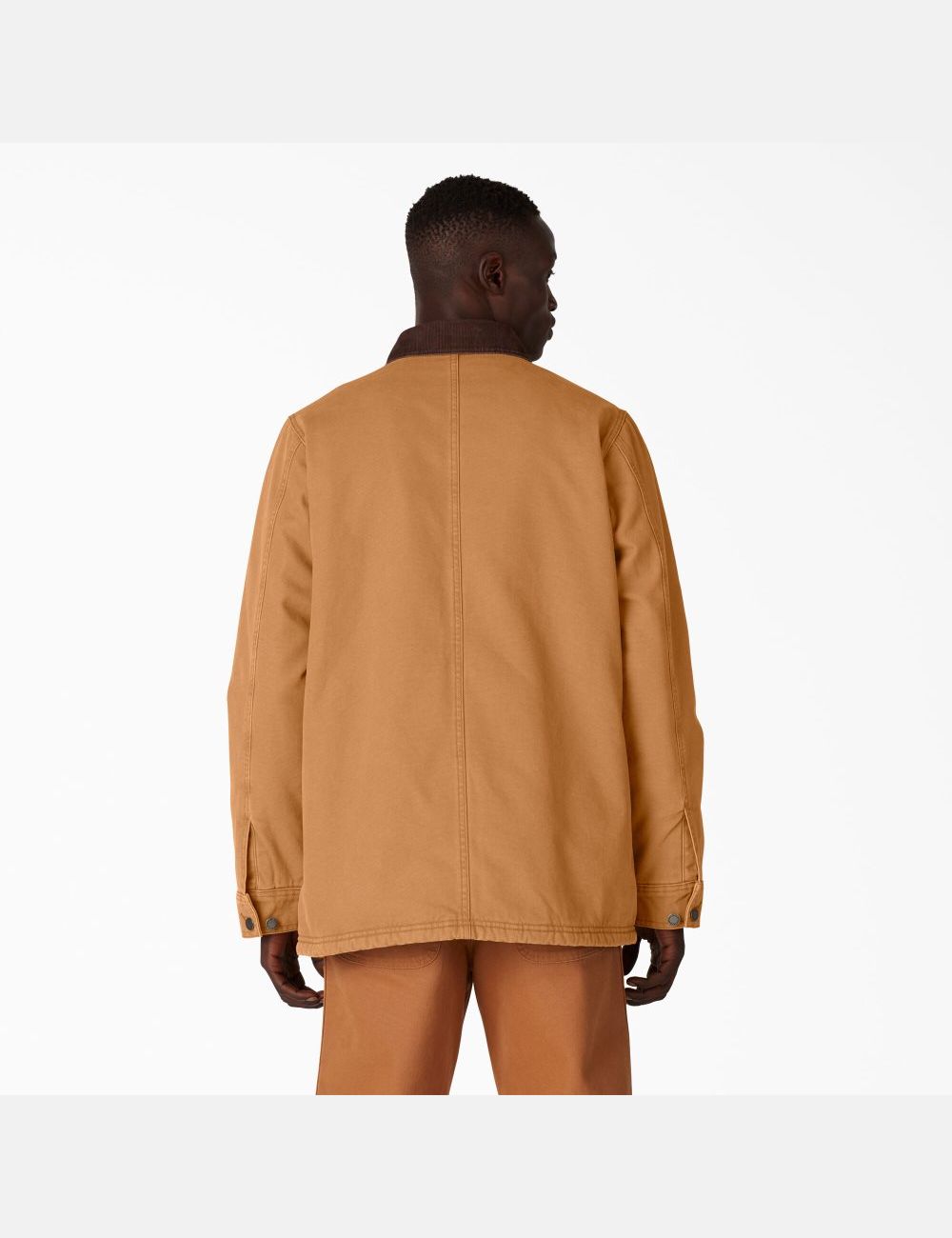 Stonewashed Brown Duck Dickies Stonewashed Duck Lined Chore Coats & Jackets | 630SWJVPK