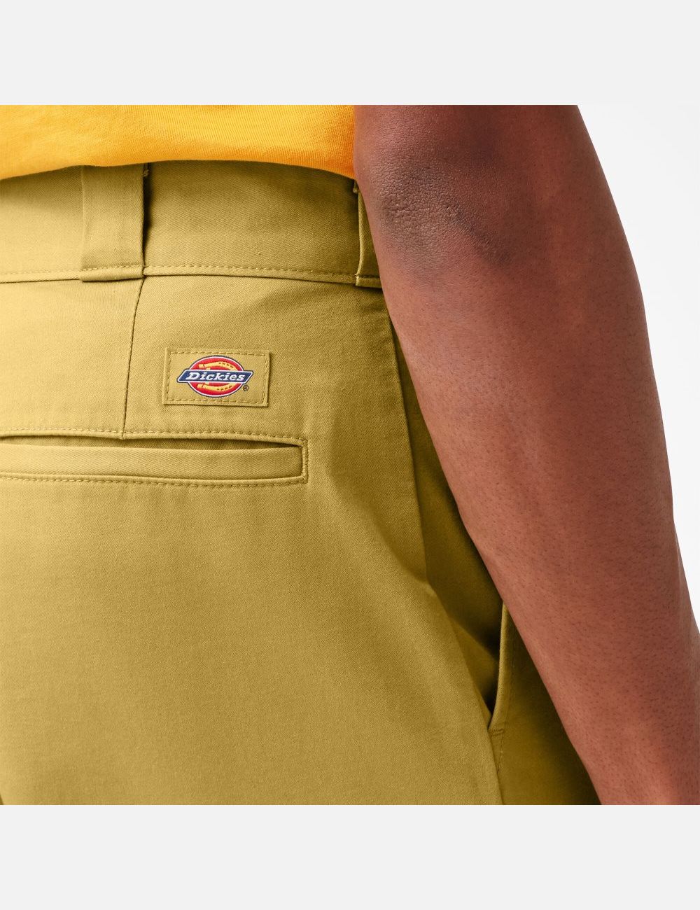 Stonewashed Dark Khaki Dickies 100 Year Sateen Pants | 765MTNEAZ