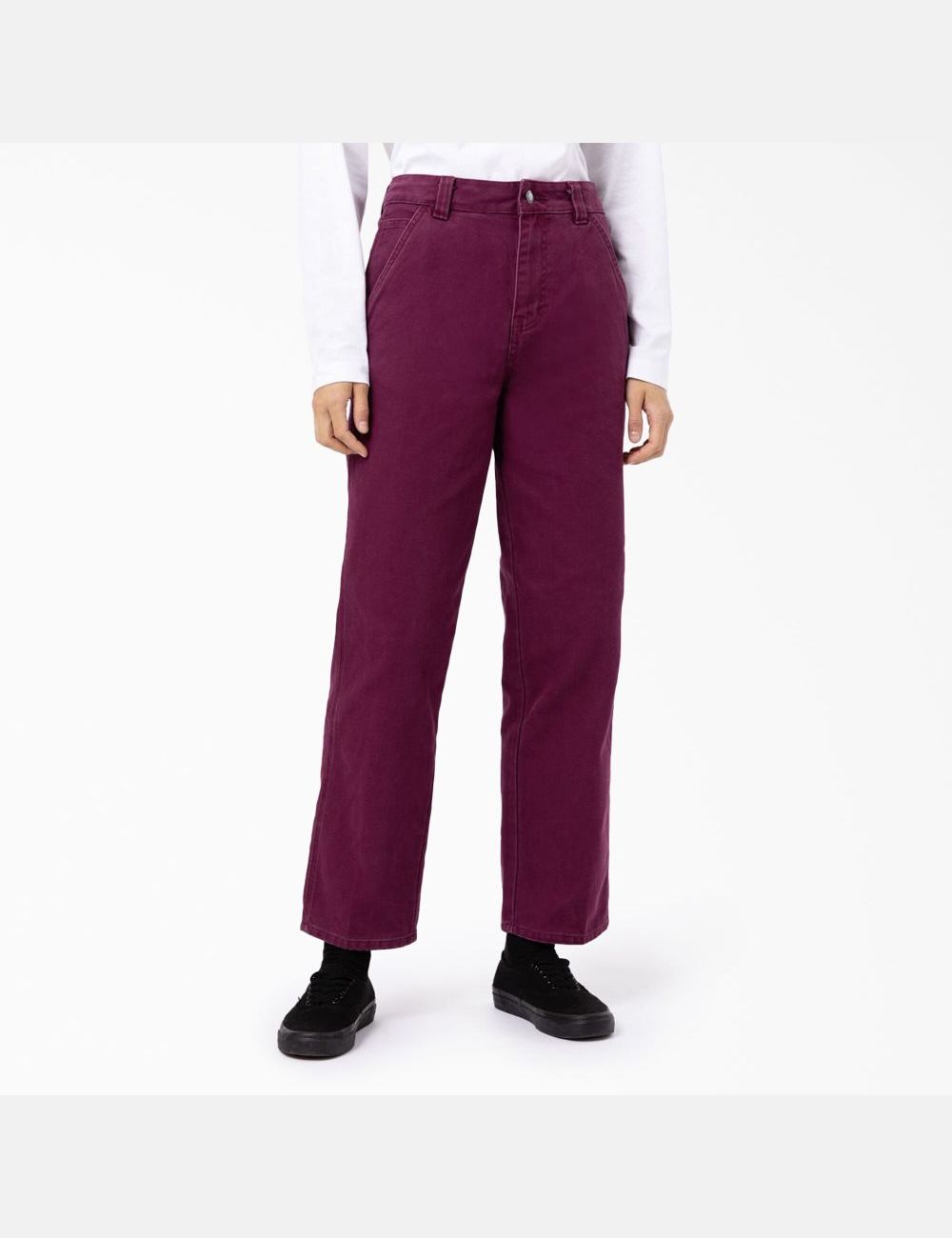 Stonewashed Grape Wine Dickies Stonewashed Duck Utility Pants | 043GSVZAB