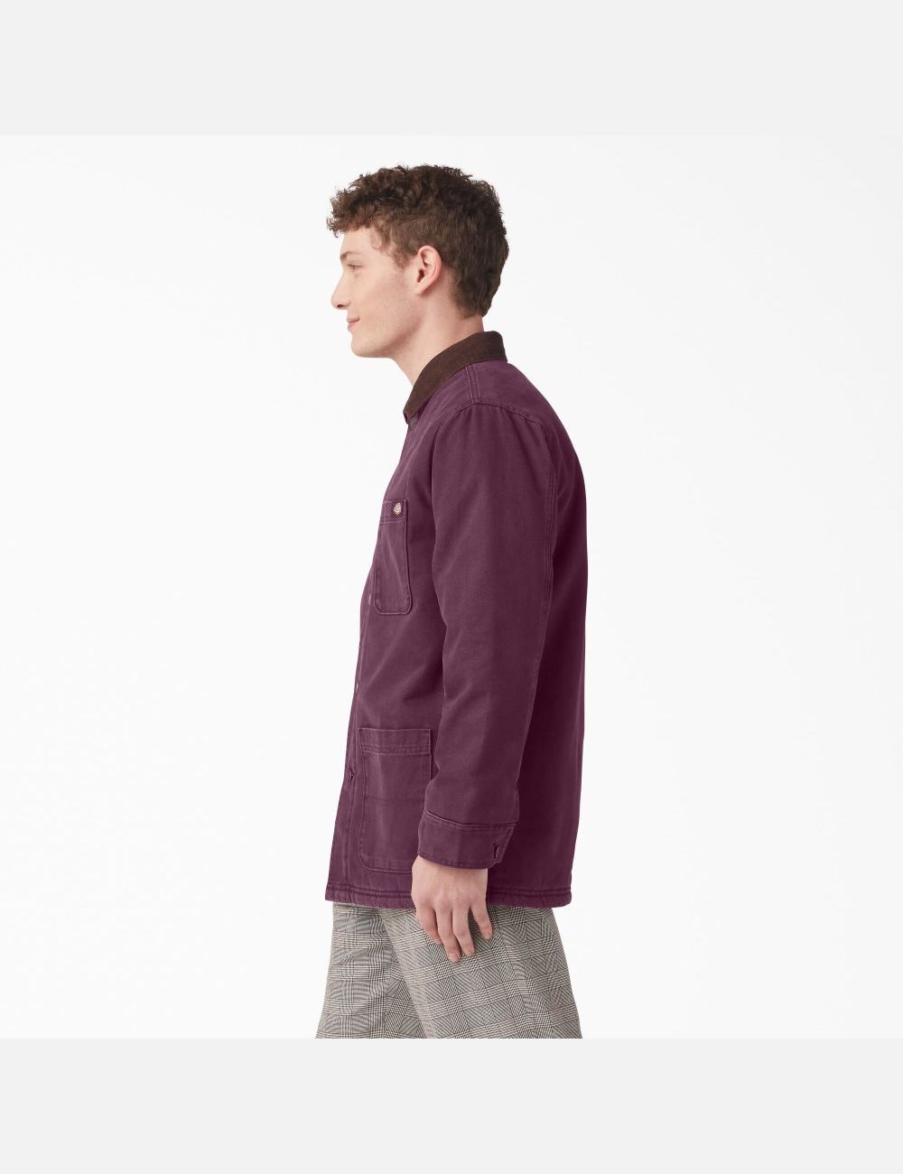 Stonewashed Grape Wine Dickies Stonewashed Duck Lined Chore Coats & Jackets | 927LOAIUB