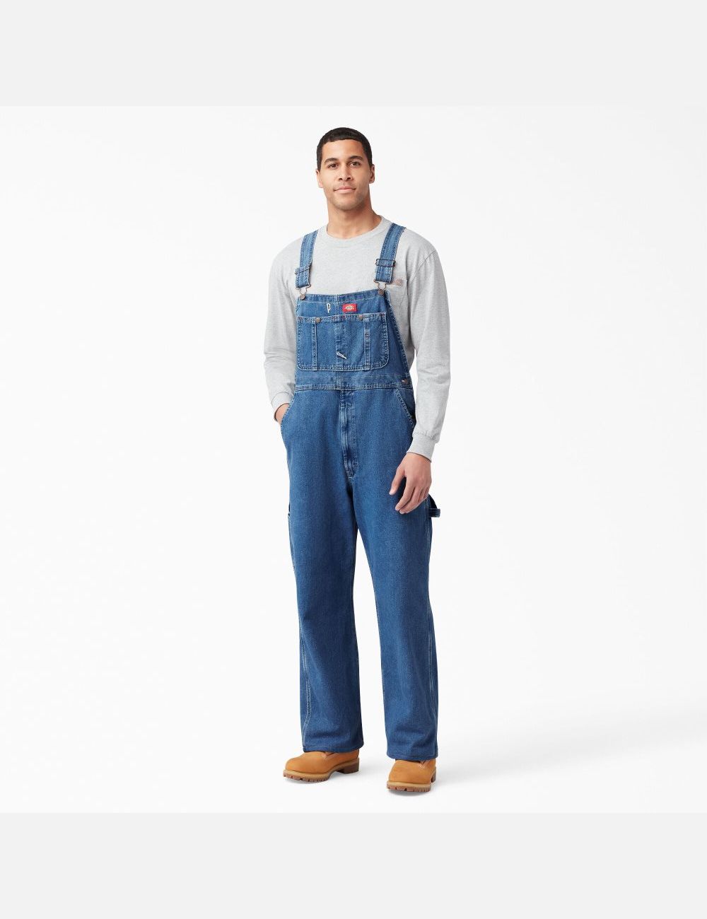 Stonewashed Indigo Blue Dickies Stonewashed Indigo Coveralls & Overalls | 758MSGDXP