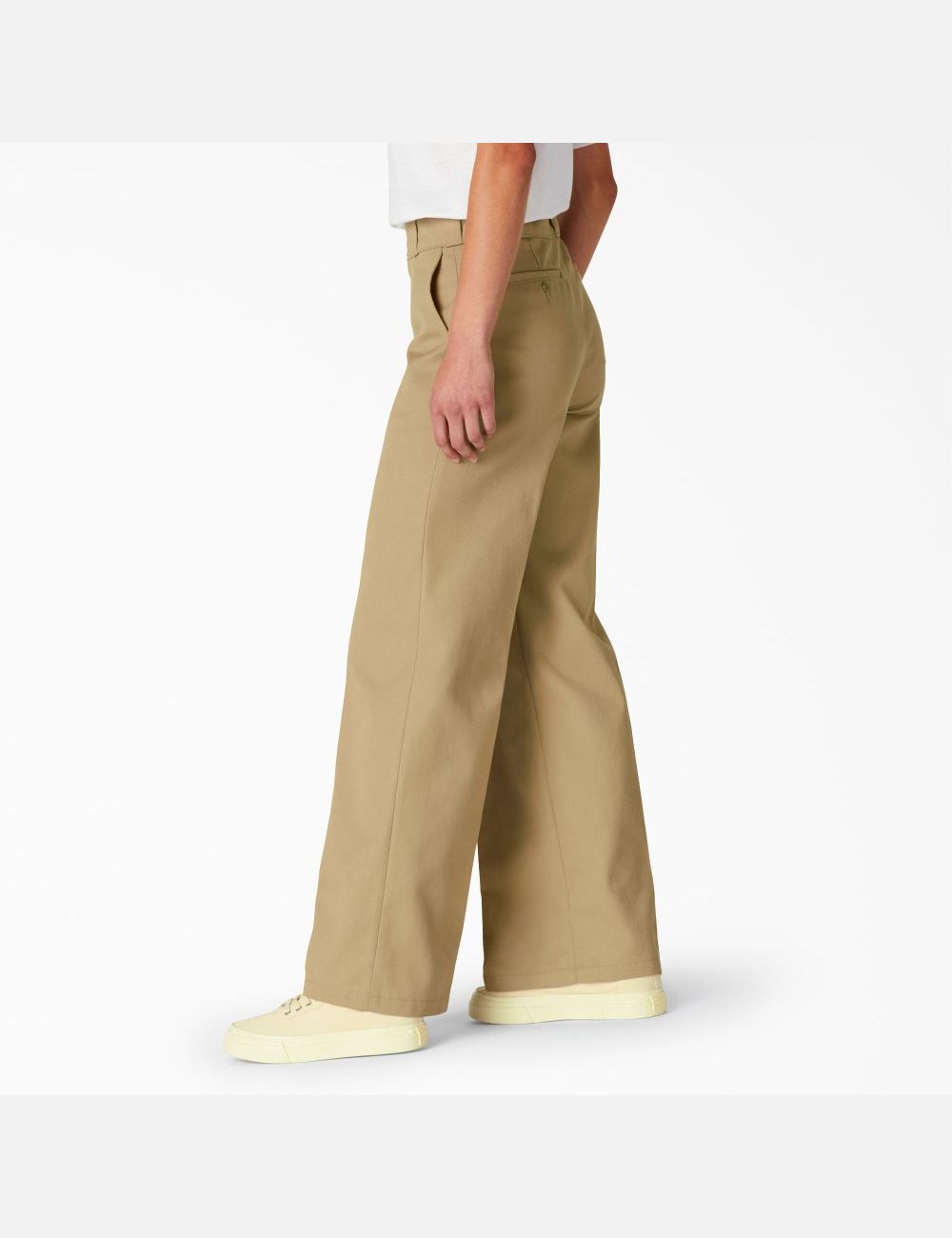 Stonewashed Khaki Dickies Stonewashed Wide Leg Pants | 430NSJYEZ