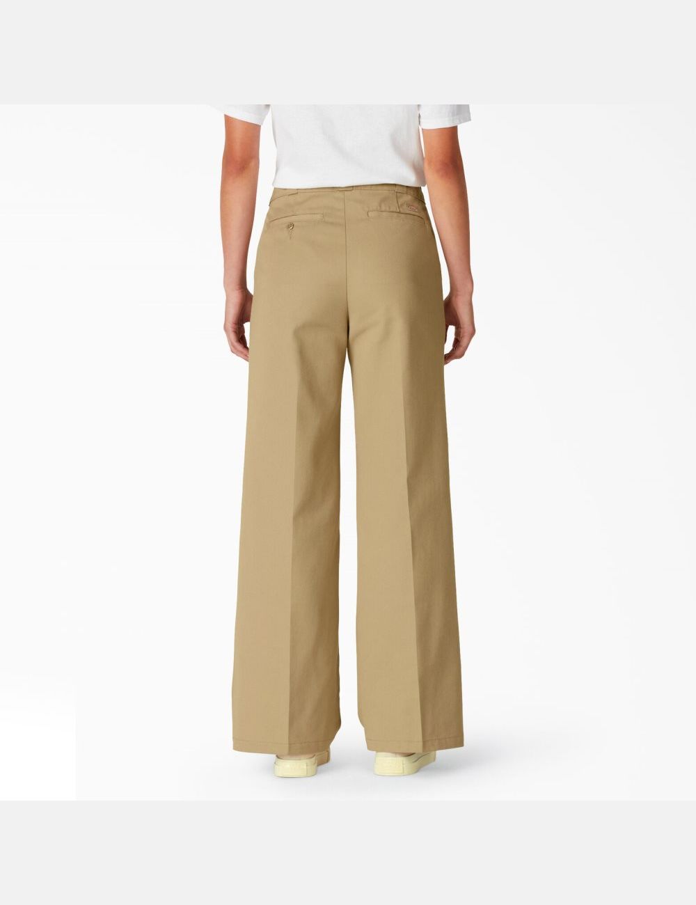 Stonewashed Khaki Dickies Stonewashed Wide Leg Pants | 430NSJYEZ