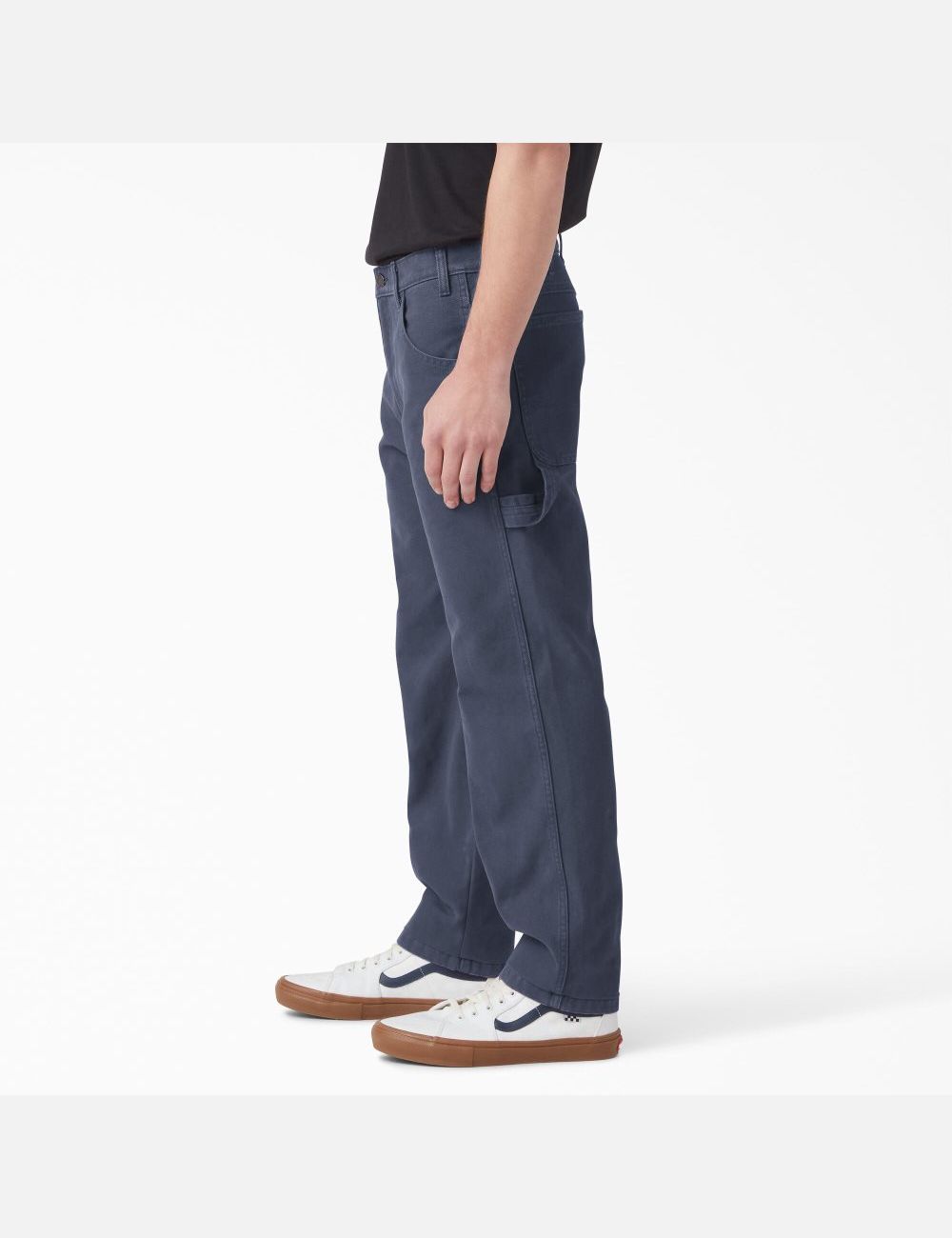 Stonewashed Navy Dickies Stonewashed Duck Carpenter Pants | 217FJHWTE