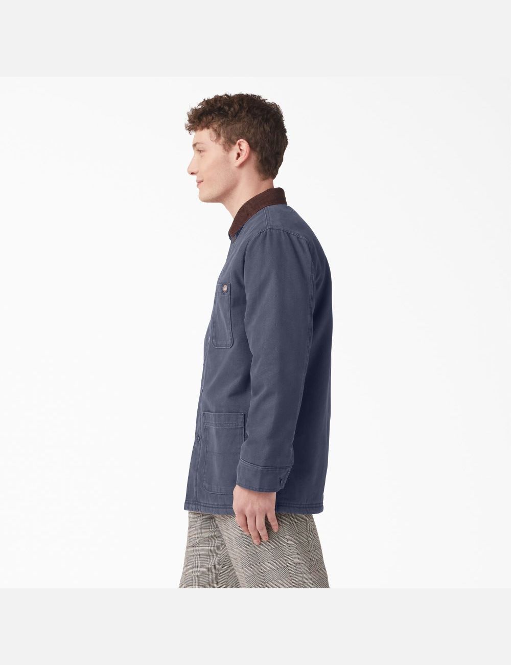 Stonewashed Navy Dickies Stonewashed Duck Lined Chore Coats & Jackets | 408YBGFVH