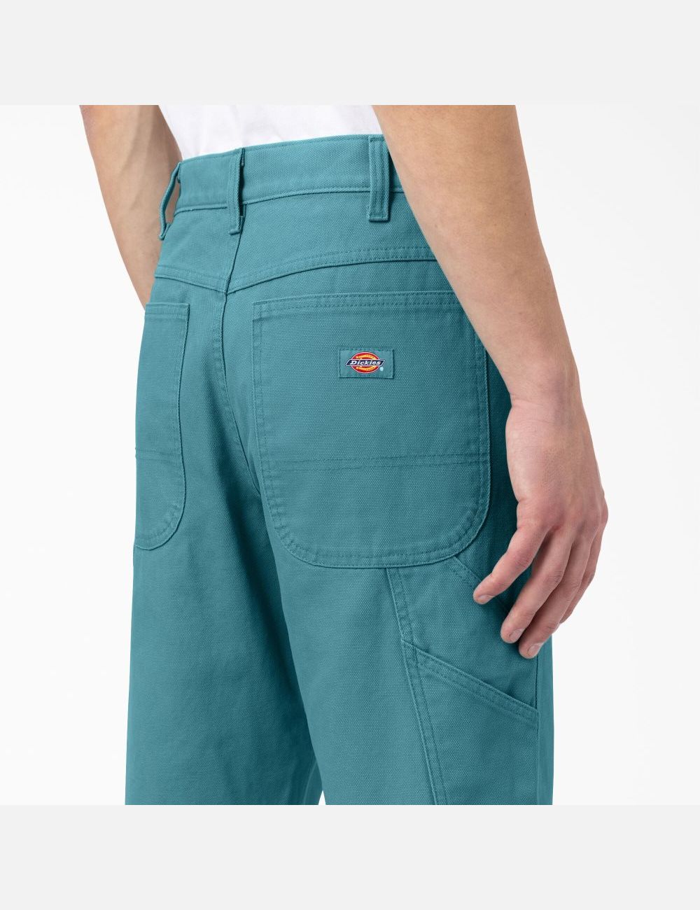 Stonewashed Porcelain Dickies Stonewashed Duck Carpenter Pants | 640QSGWPZ