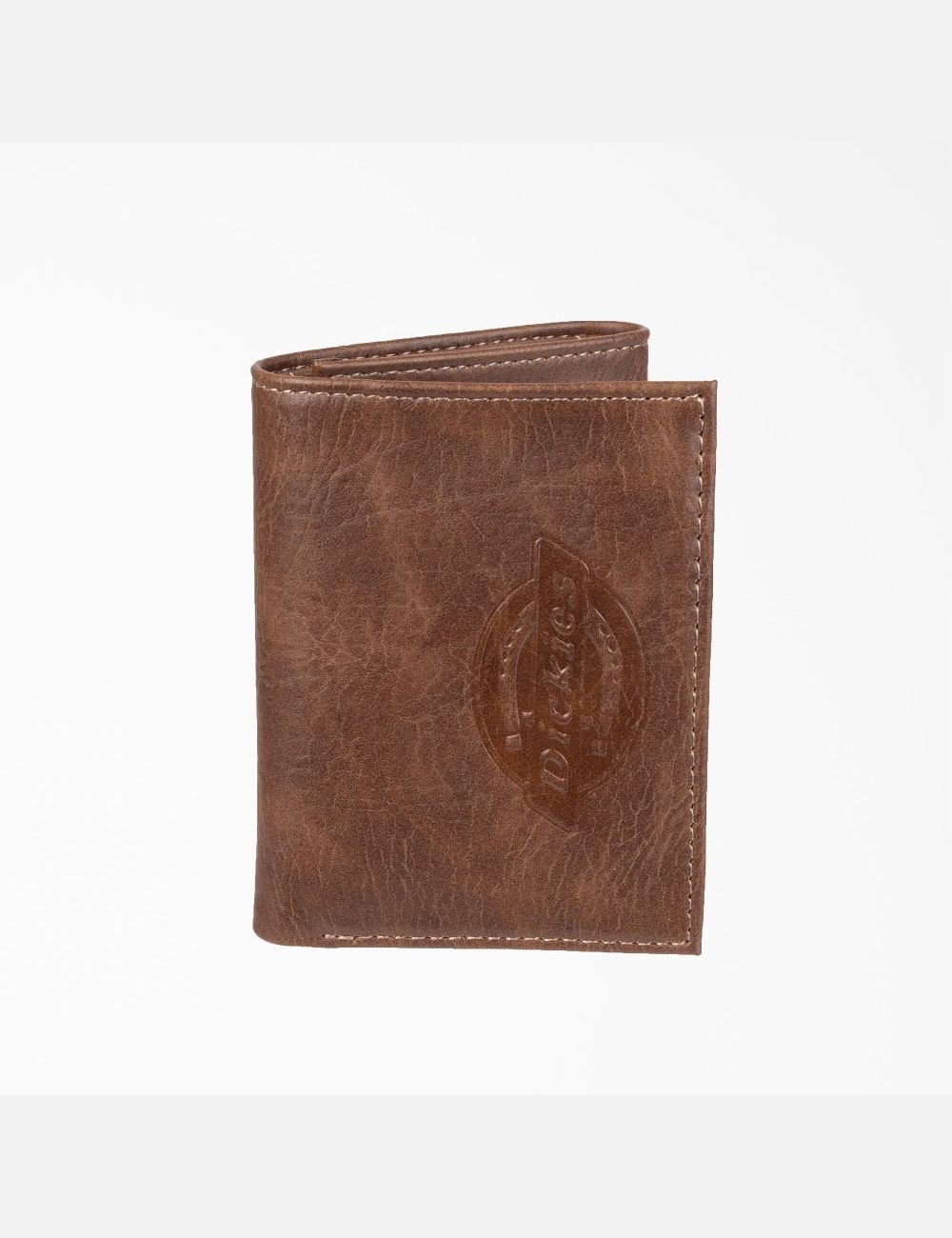 Tan Dickies Embossed Trifold Wallets | 619OZSTAU