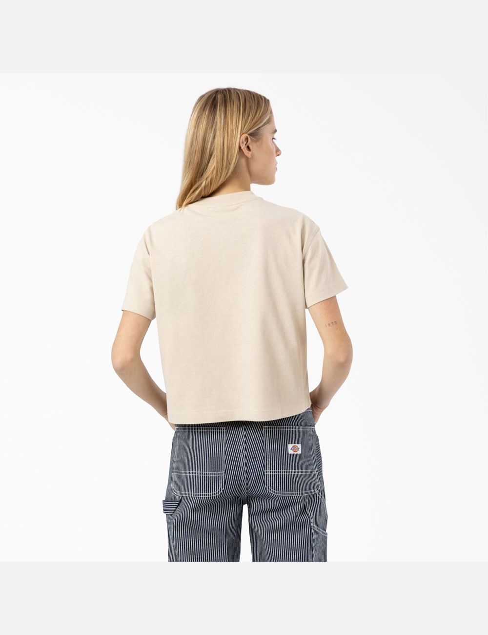 Tan Dickies Loretto T-Shirt Cropped Tops | 690HKRMTO