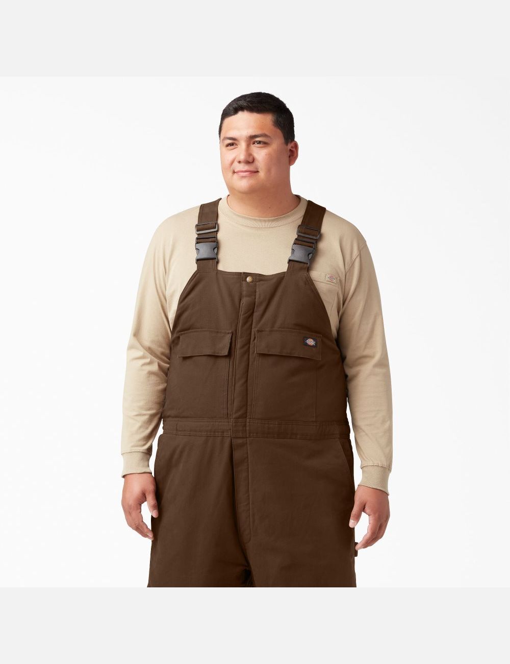 Timber Brown Dickies Sanded Duck Insulated Coveralls & Overalls | 975ZVUEWI