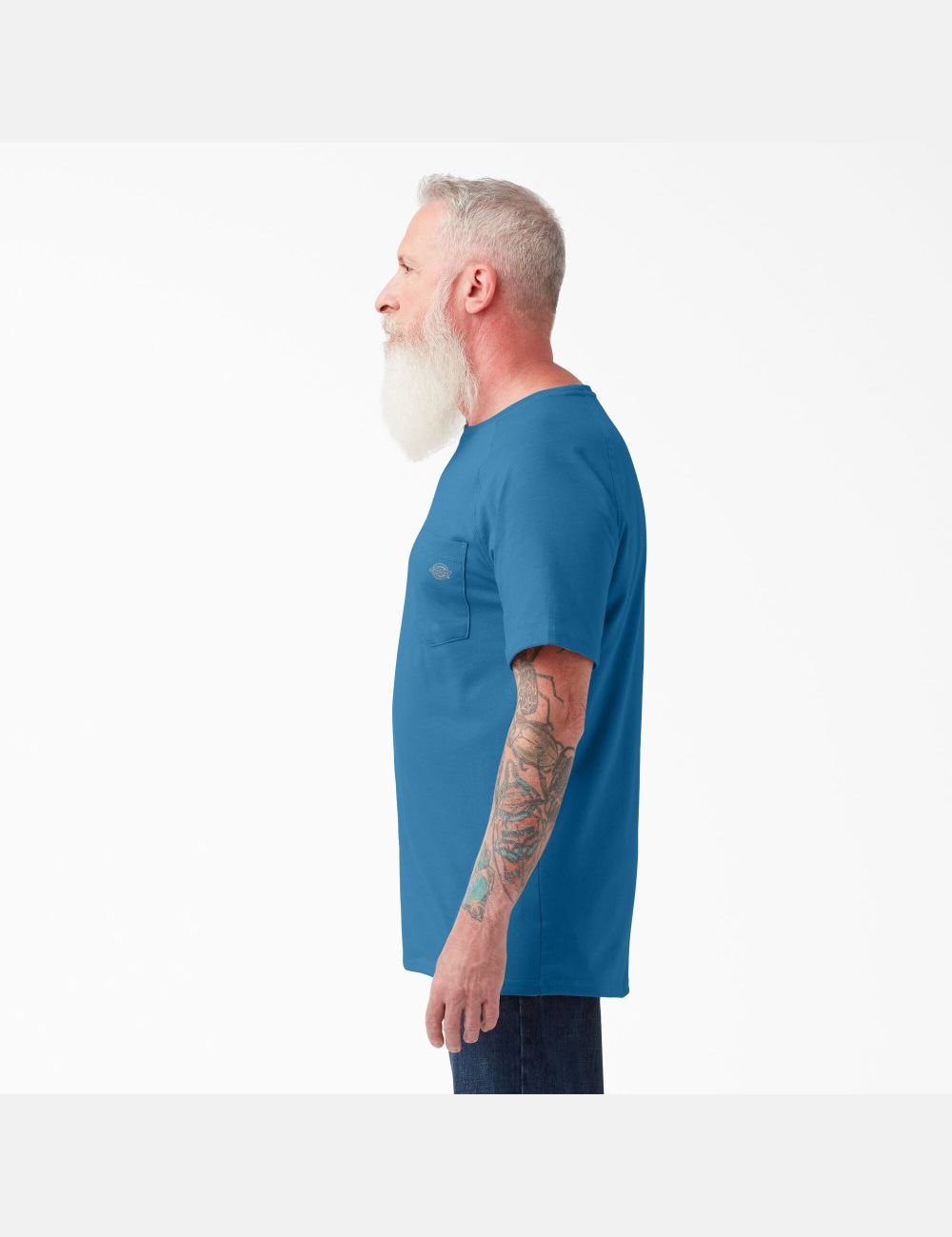 Vallarta Blue Dickies Cooling Short Sleeve T-Shirts | 301DRKGWU