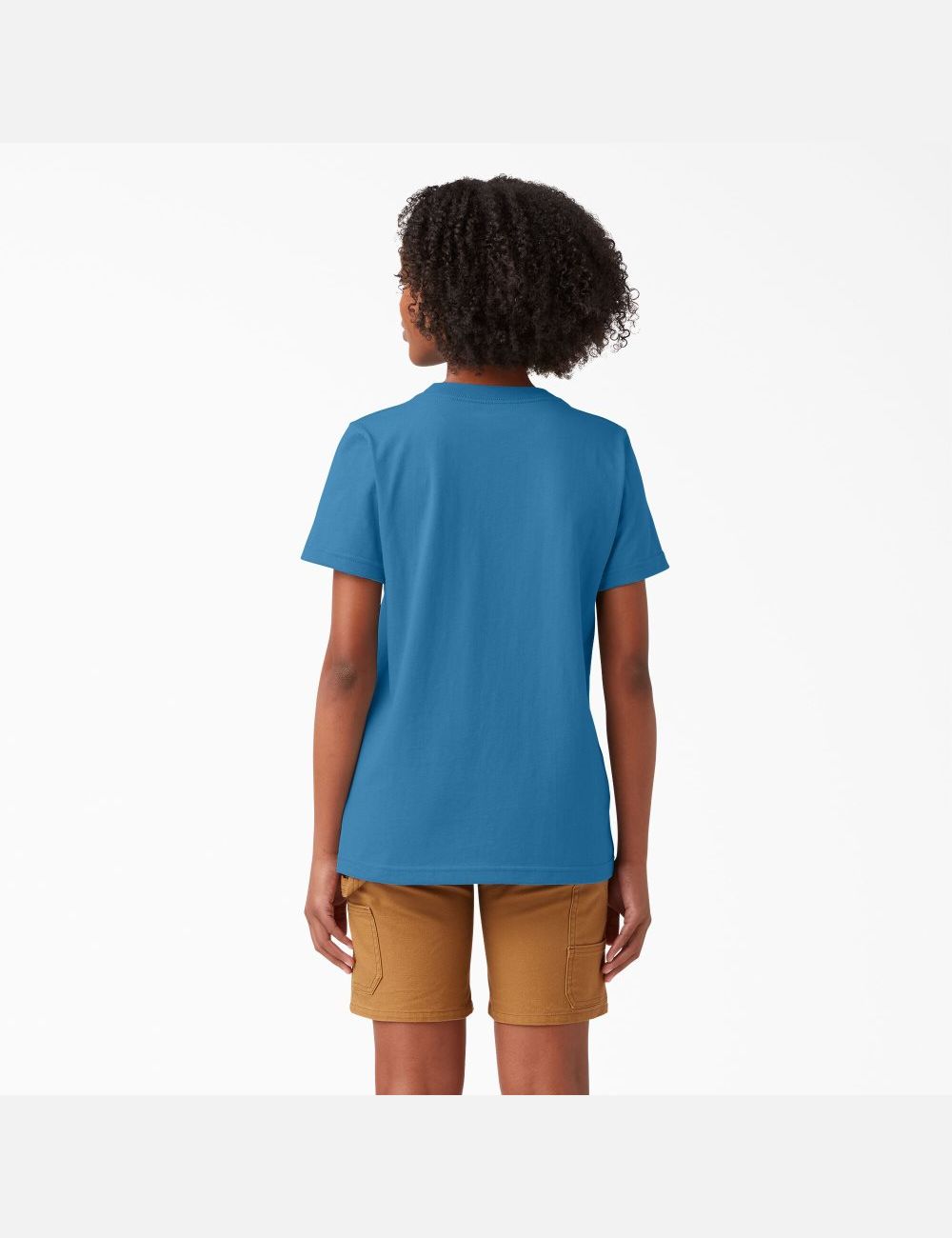 Vallarta Blue Dickies Short Sleeve Heavyweight T-Shirts | 984KEFURP