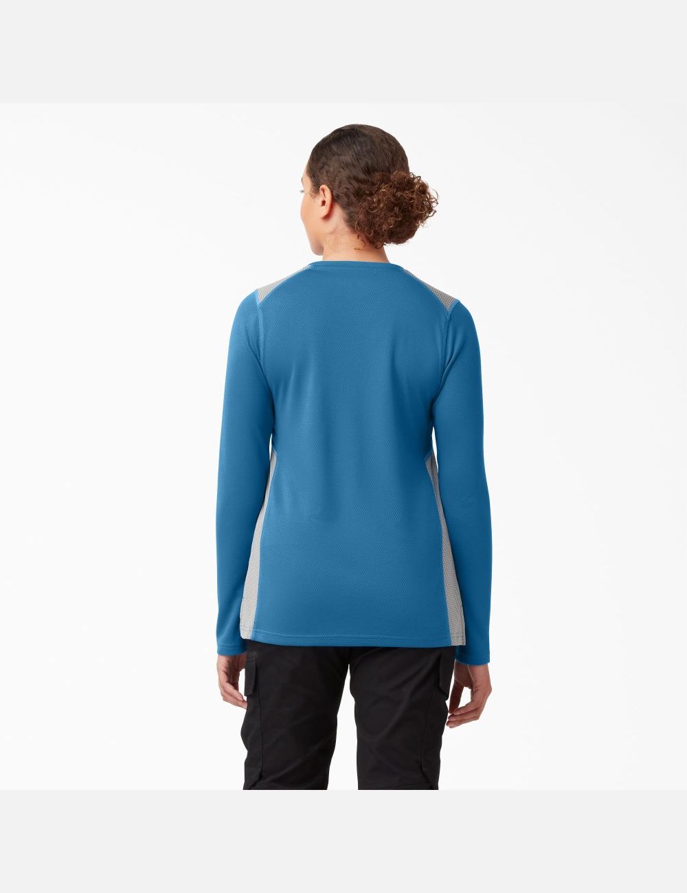 Vallarta Blue Dickies Temp-iQ 365 Long Sleeve T-Shirts | 634FDQUAY