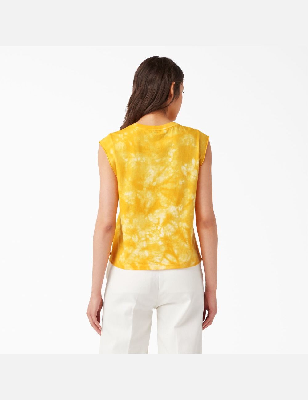 Washed Radiant Yellow Dickies Graphic Tank Top | 307CGIZJF