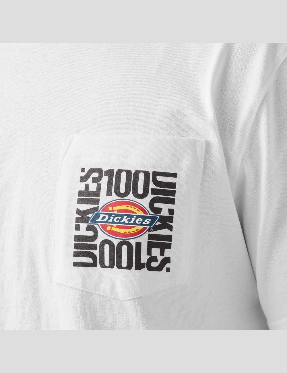 White Dickies 100 Year Anniversary T-Shirts | 127GXTSFN