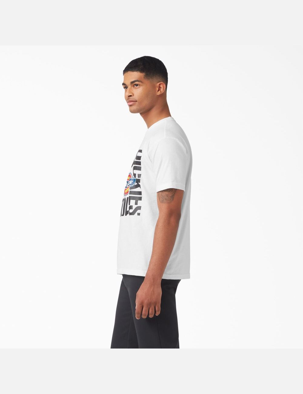 White Dickies 100 Year Graphic T-Shirts | 205AHFOGS