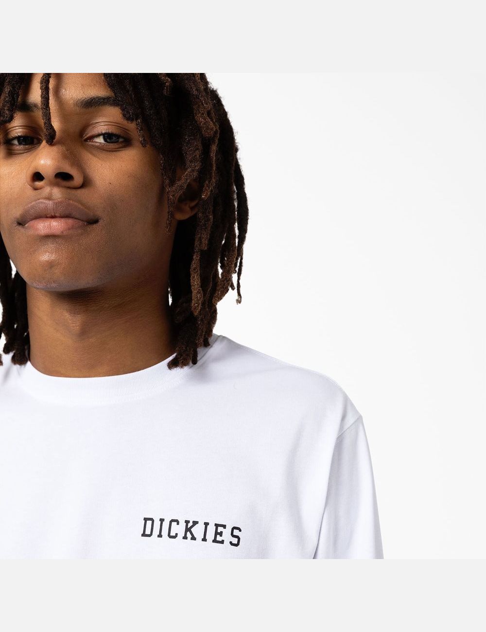 White Dickies Cleveland Long Sleeve T-Shirts | 182AXBQLE