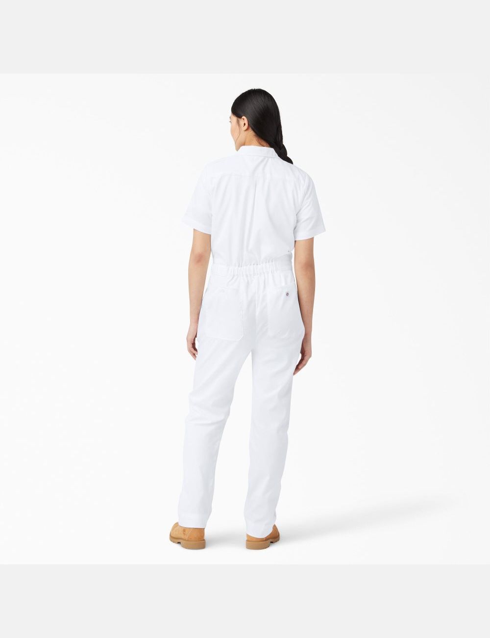 White Dickies FLEX Cooling Short Sleeve Coveralls | 230XTMSNO