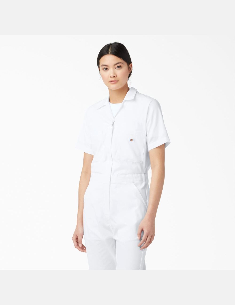 White Dickies FLEX Cooling Short Sleeve Coveralls | 230XTMSNO