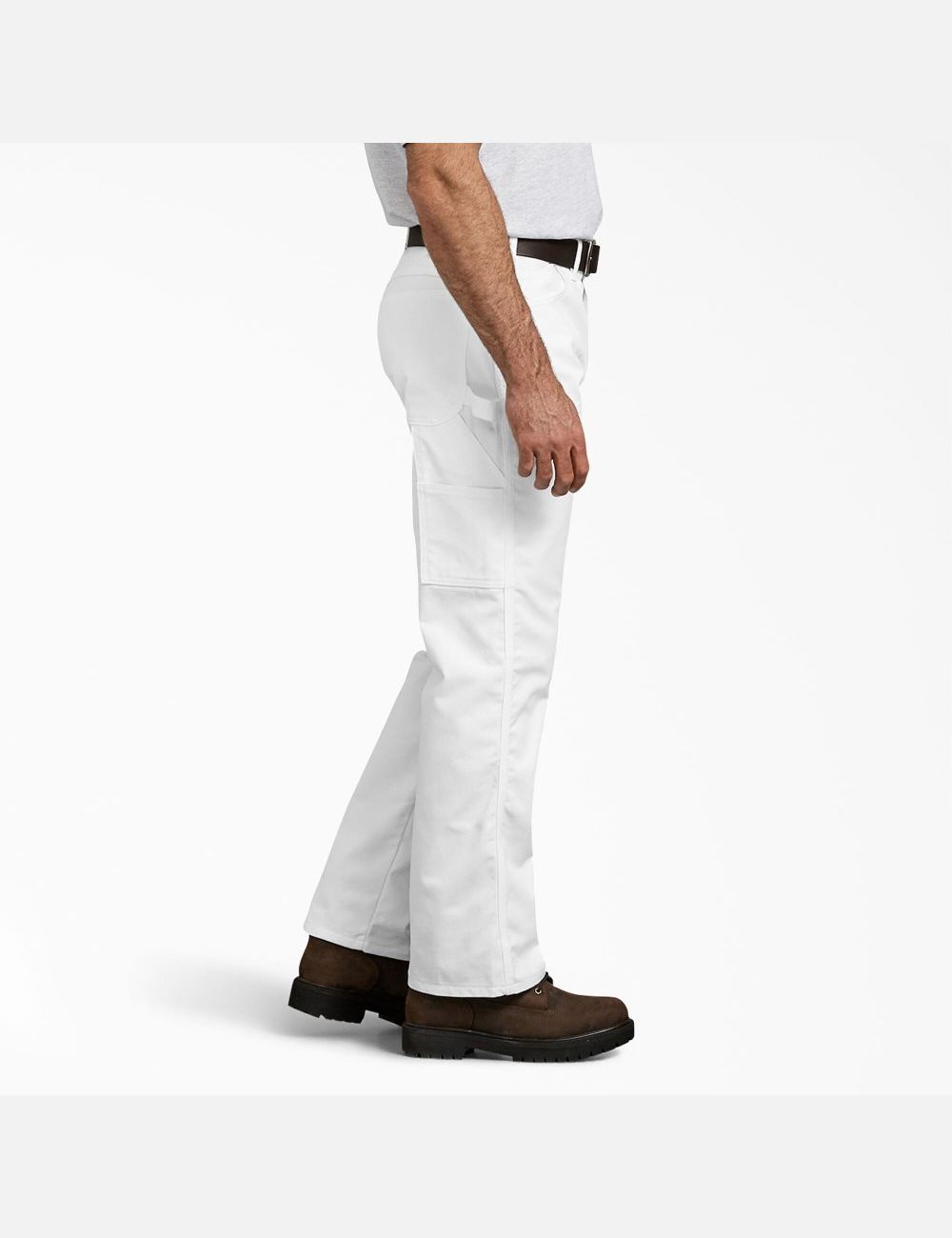 White Dickies FLEX Relaxed Straight Leg Painters Painter Pants | 164KJVXWY