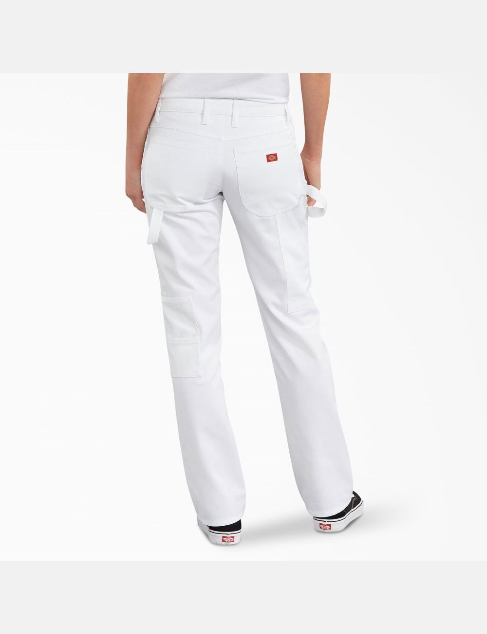 White Dickies FLEX Utility Painters Painter Pants | 028RJGTYL