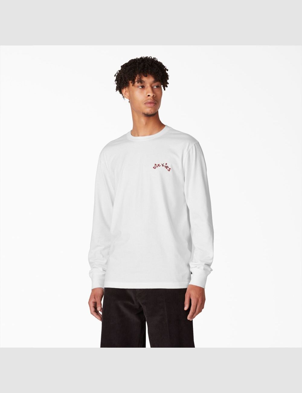 White Dickies Franky Villani Drunkula Graphic Long Sleeve T-Shirts | 913KCZBQN