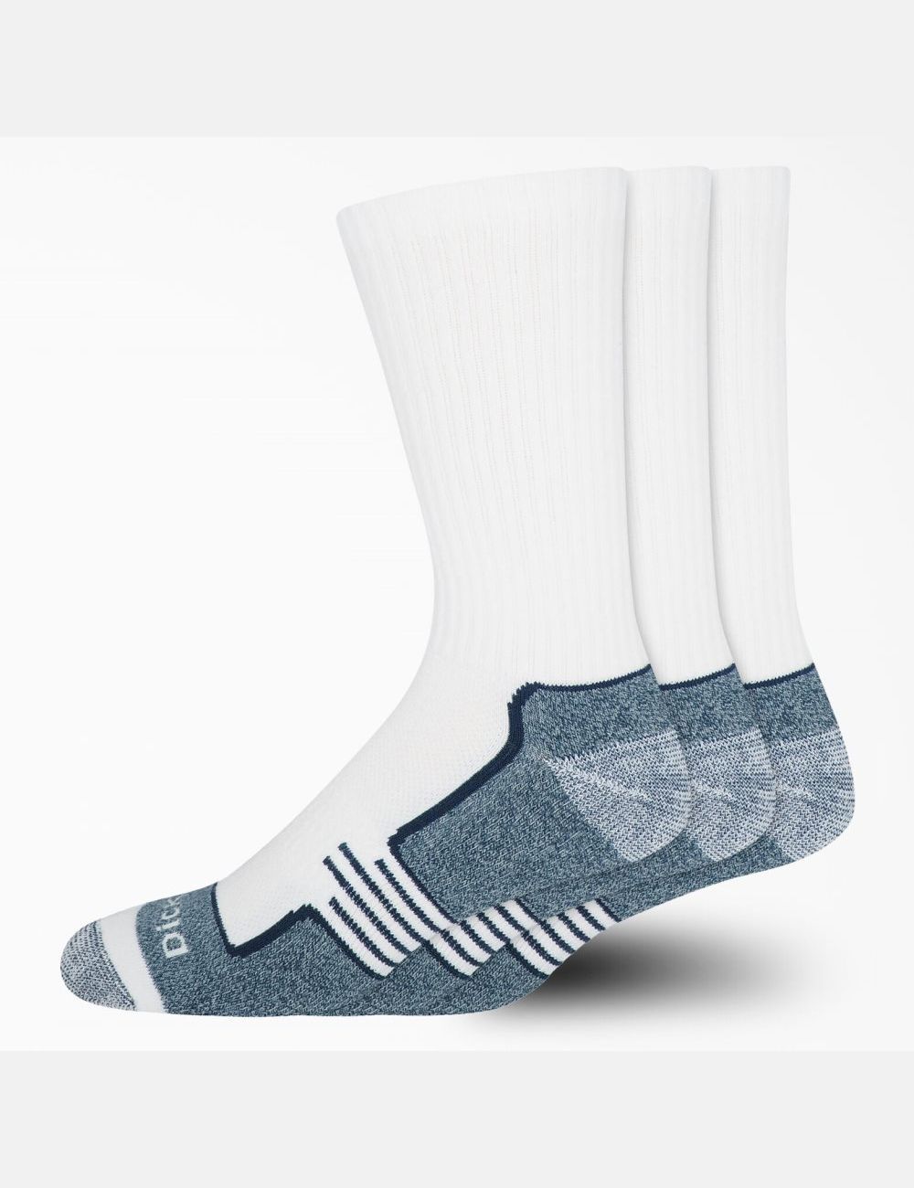 White Dickies Industrial Strength Crew Socks | 290OJSPCE