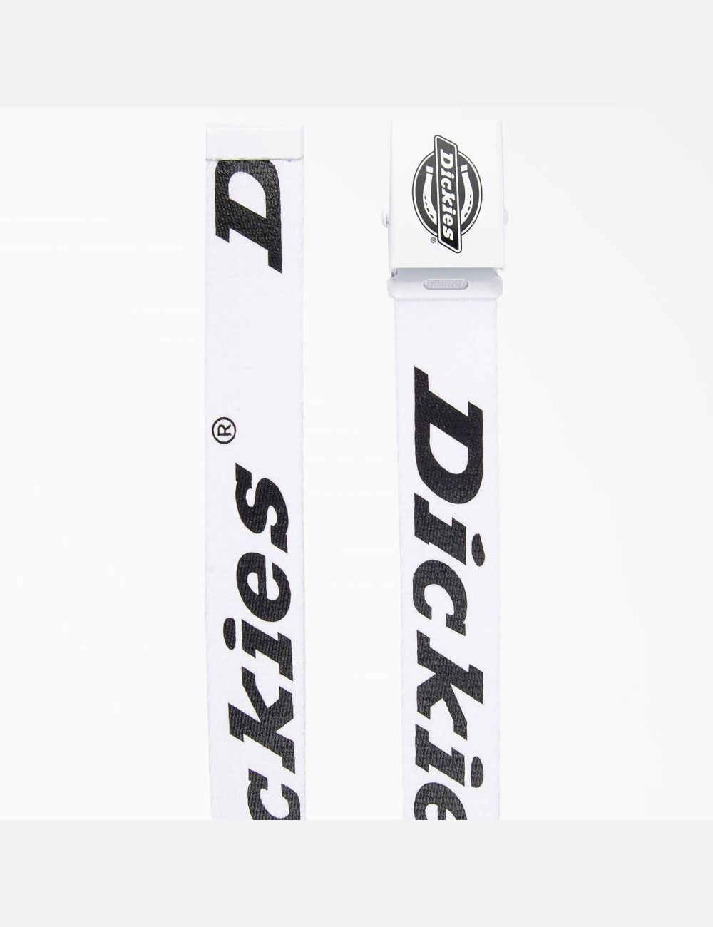 White Dickies Logo Web Belts & Suspenders | 608TSPIYF