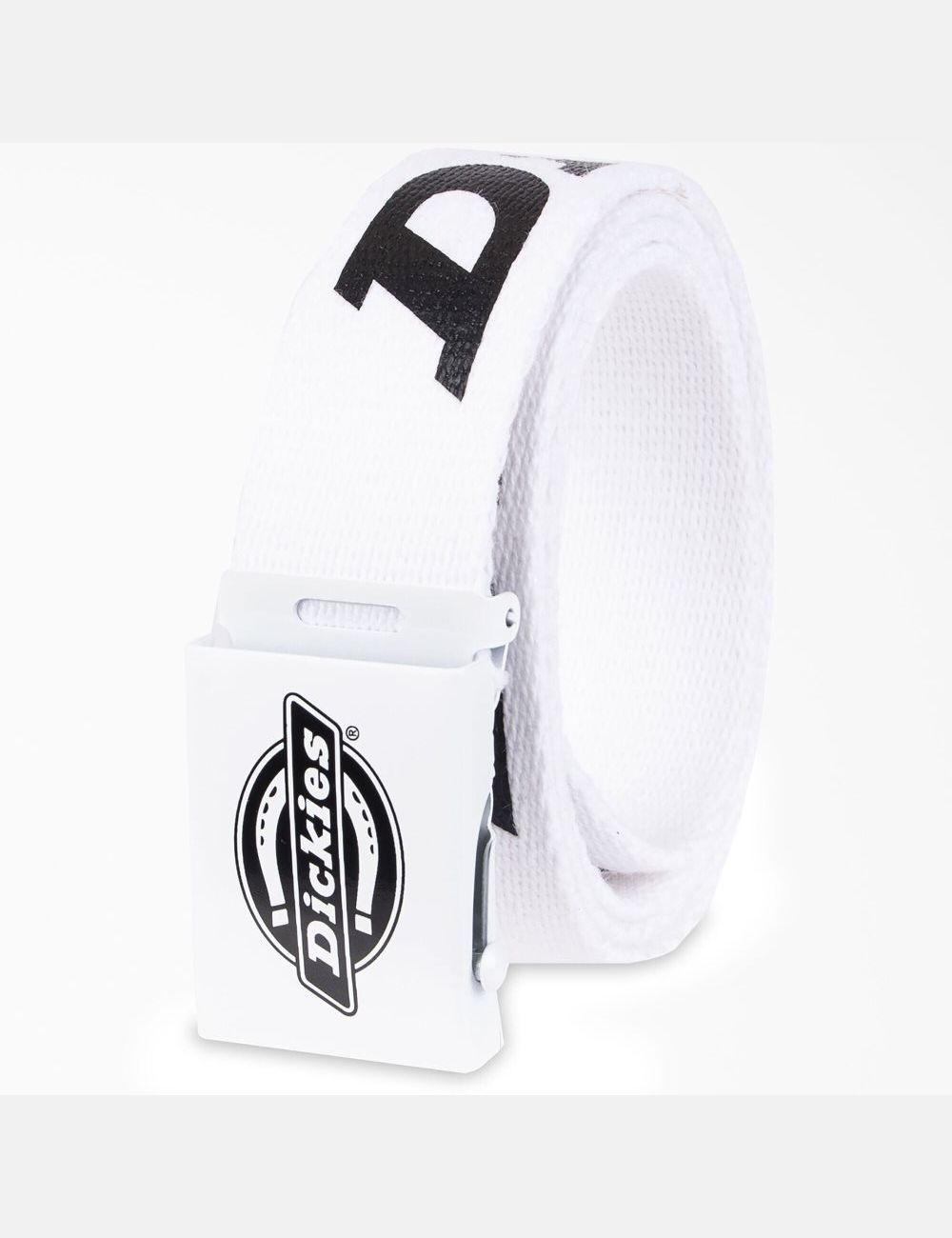 White Dickies Logo Web Belts & Suspenders | 608TSPIYF