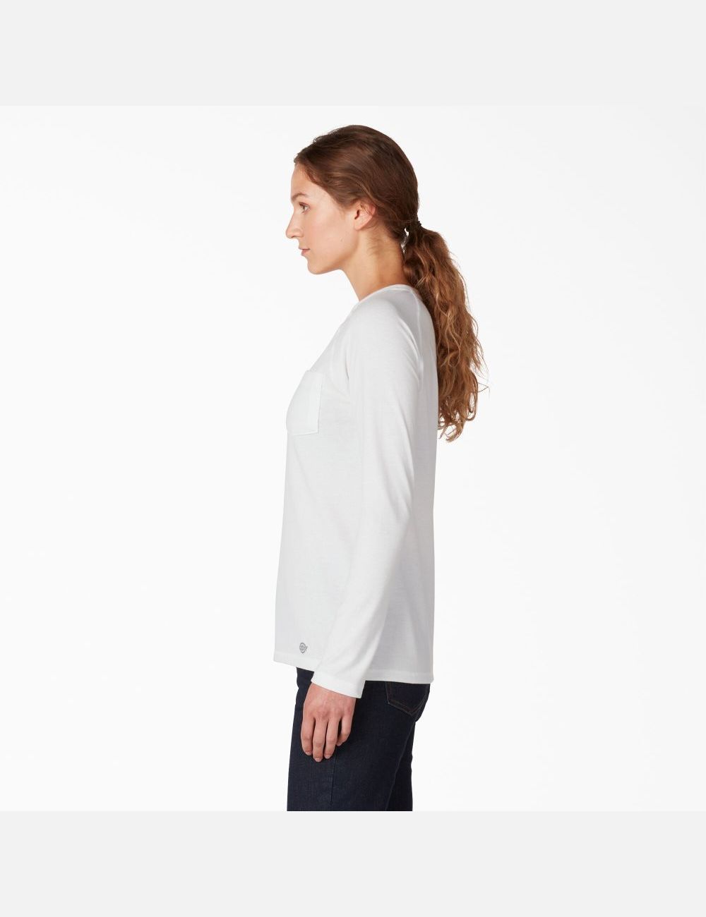 White Dickies Long Sleeve T-Shirt Long Sleeve T-Shirts | 467JKCBXH