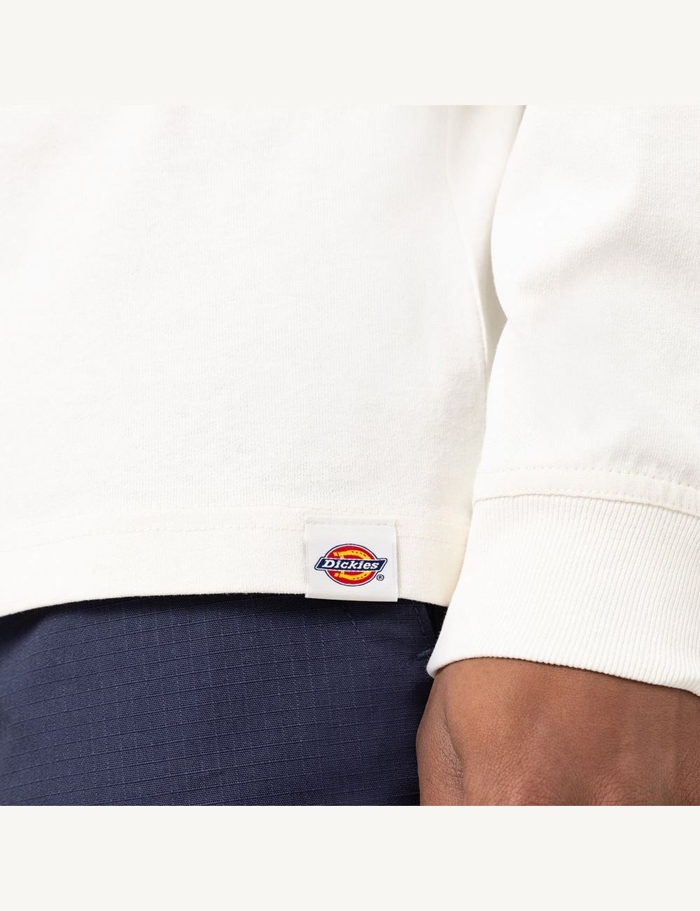 White Dickies Marbury Long Sleeve T-Shirts | 498GYDEAB